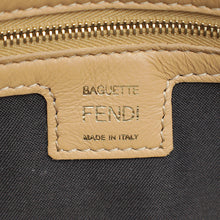 Fendi Beige FF Embossed Baguette Medium Bag