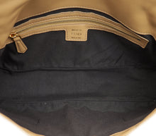 Fendi Beige FF Embossed Baguette Medium Bag