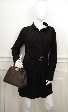 Fendi Chocolate Mini Peekaboo Bag