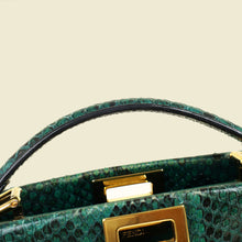 Fendi Green Python Peekaboo Mini Bag