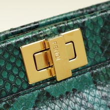 Fendi Green Python Peekaboo Mini Bag