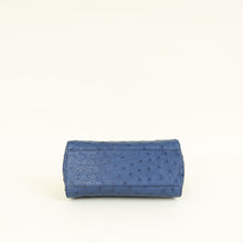 Fendi Navy Blue Ostrich Mini Peekaboo Bag