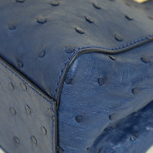 Fendi Navy Blue Ostrich Mini Peekaboo Bag