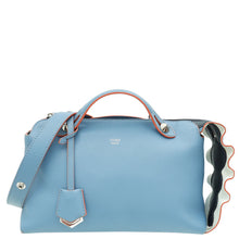 Fendi Blue Wavy Studded Tail By The Way Boston Bag
