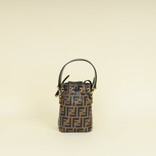 Fendi Bicolor Zucca Mon Tresor Mini Bucket Bag