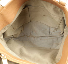 Fendi Camel Mia Leather Chain Tote Bag Large