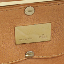 Fendi Camel Mia Leather Chain Tote Bag Large