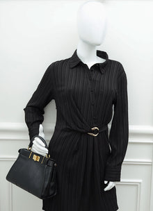 Fendi Black Peekaboo Glossy Mini Bag