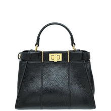 Fendi Black Peekaboo Glossy Mini Bag