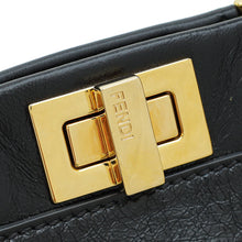 Fendi Black Peekaboo Glossy Mini Bag