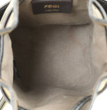 Fendi Bicolor FF Embossed Mon Tresor Mini Bucket Bag