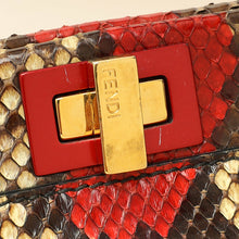 Fendi Bicolor Peekaboo Python Mini Bag