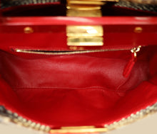 Fendi Bicolor Peekaboo Python Mini Bag