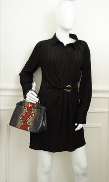 Fendi Bicolor Peekaboo Python Mini Bag