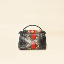 Fendi Bicolor Peekaboo Python Mini Bag