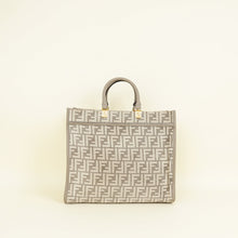 Fendi Dove Grey Sunshine Medium Shopping Tote Bag