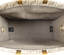 Fendi Dove Grey Sunshine Medium Shopping Tote Bag
