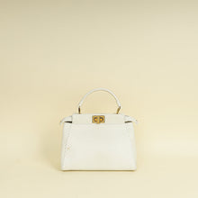 Fendi Vintage White Python Mini Peekaboo Bag