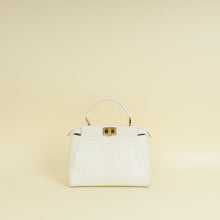 Fendi Vintage White Python Mini Peekaboo Bag