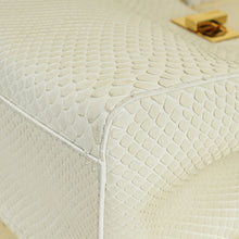 Fendi Vintage White Python Mini Peekaboo Bag
