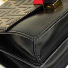 Fendi Bicolor Zucca Embossed Kan I Small Shoulder Bag