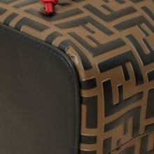 Fendi Brown FF Embossed Mon Tresor Bucket Bag