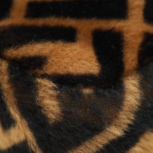 Fendi Brown FF Baguette Mini Sheepskin Fur Shoulder Bag