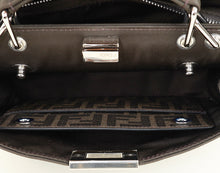 Fendi Ebene Sunflower Mini Peekaboo I See U Satchel Bag