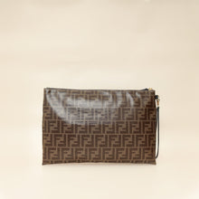 Fendi Brown FF Large Flat Wristlet Pouch