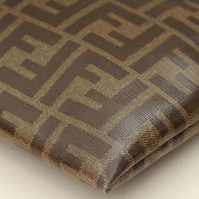Fendi Brown FF Large Flat Wristlet Pouch