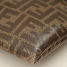 Fendi Brown FF Large Flat Wristlet Pouch