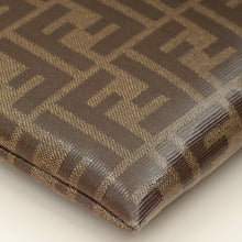 Fendi Brown FF Large Flat Wristlet Pouch