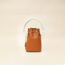 Fendi Brown Logo Mini Leather Mon Tresor Bag