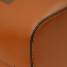 Fendi Brown Logo Mini Leather Mon Tresor Bag