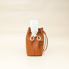 Fendi Brown Logo Mini Leather Mon Tresor Bag