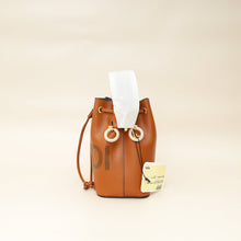 Fendi Brown Logo Mini Leather Mon Tresor Bag