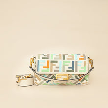 Fendi Multicolor FF Embroidery Baguette Medium Bag