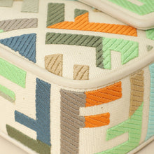 Fendi Multicolor FF Embroidery Baguette Medium Bag