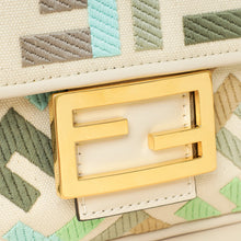 Fendi Multicolor FF Embroidery Baguette Medium Bag