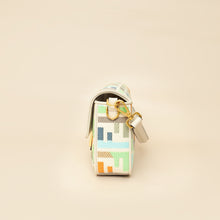 Fendi Multicolor FF Embroidery Baguette Medium Bag