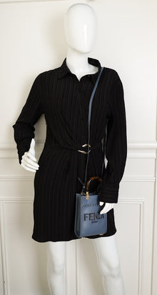 Fendi Dark Blue Mini Sunshine Shopper Bag