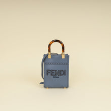 Fendi Dark Blue Mini Sunshine Shopper Bag