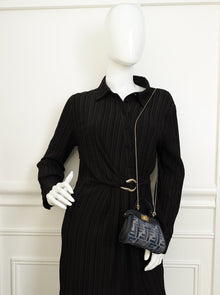 Fendi Navy Nano Peekaboo Bag