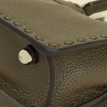 Fendi Dark Olive Selleria Petite Peekaboo ISeeU Bag