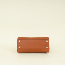 Fendi Brown Selleria Mini Peekaboo Python Handle Bag