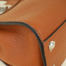 Fendi Brown Selleria Mini Peekaboo Python Handle Bag