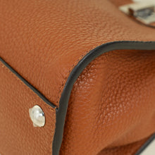 Fendi Brown Selleria Mini Peekaboo Python Handle Bag