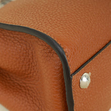 Fendi Brown Selleria Mini Peekaboo Python Handle Bag