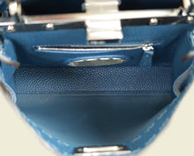 Fendi Dark Teal Peekaboo Selleria Mini Bag