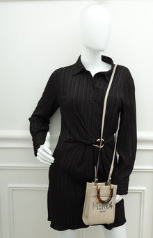 Fendi Beige Mini Sunshine Shopper Bag
